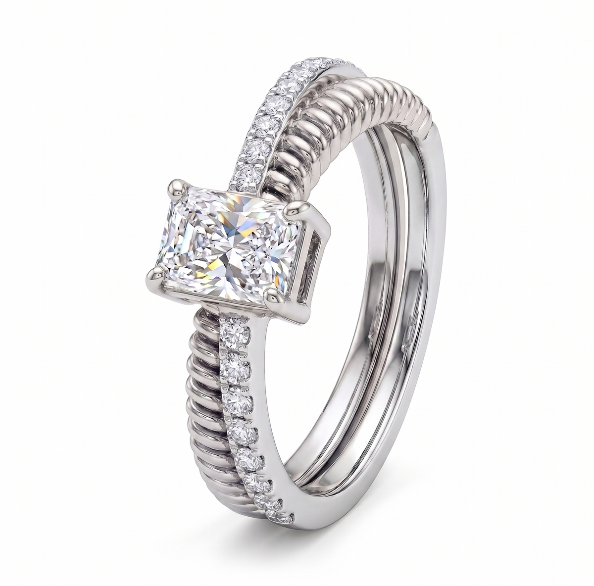 9 kt / White Gold / 7
