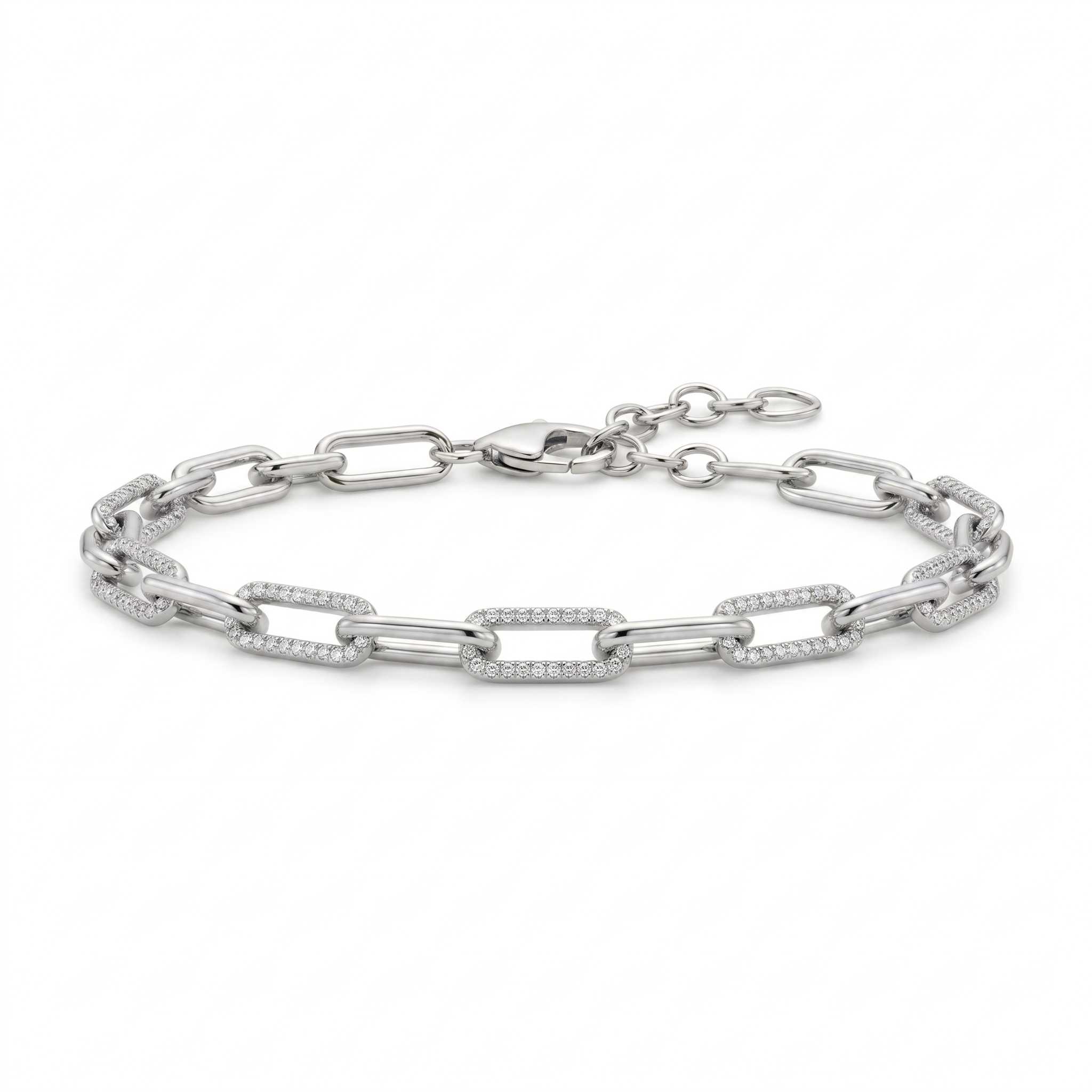 Diamond Chain Link Bracelet