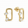 Baguette Link Studs