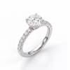 The Clara Crest Ring - Round 0.5ct