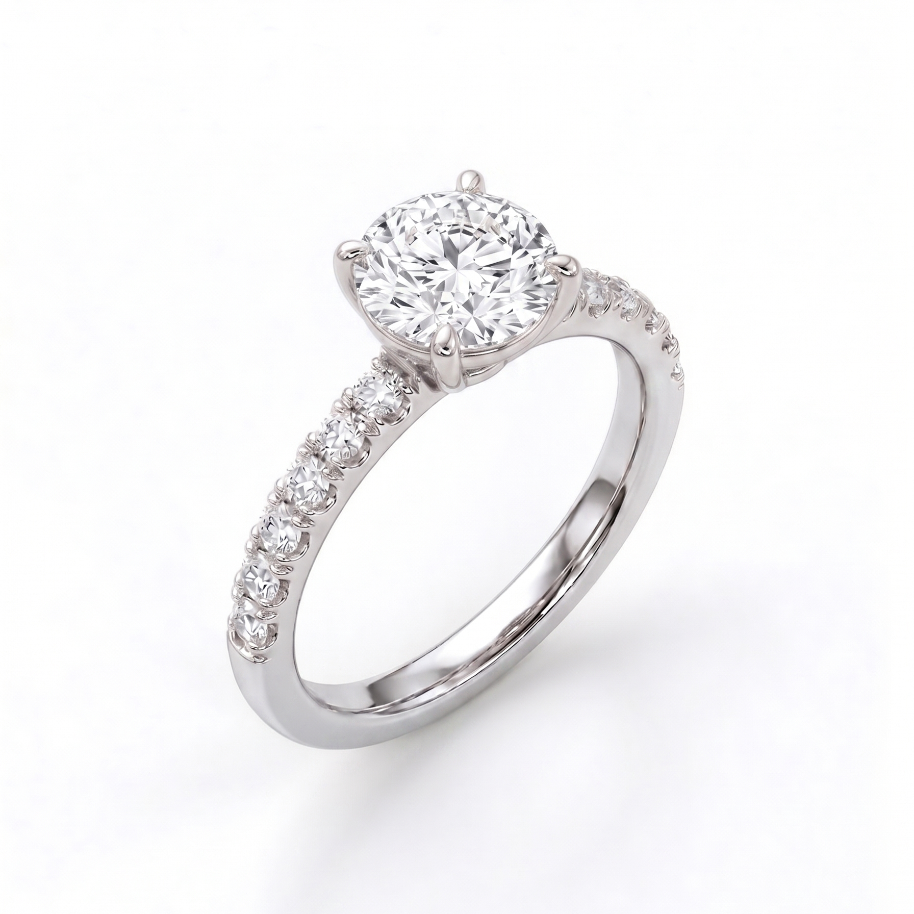The Clara Crest Ring - Round 2ct