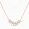 Diamond MAMA Initial Station Necklace.