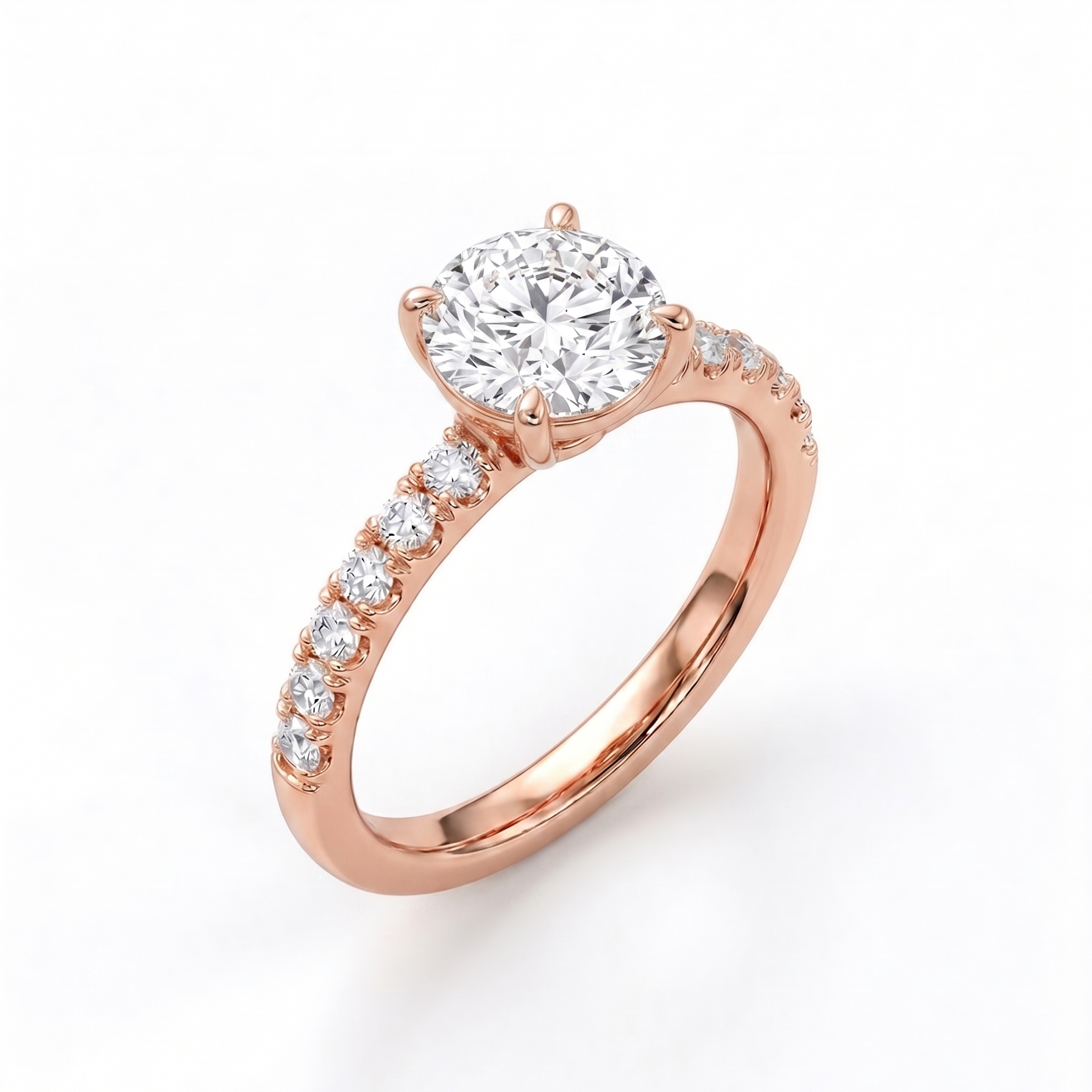 The Clara Crest Ring - Round 2ct