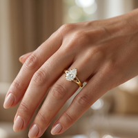 Split Band Ring - Pear 1.5ct