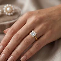 Split Band Ring- Princess 1ct
