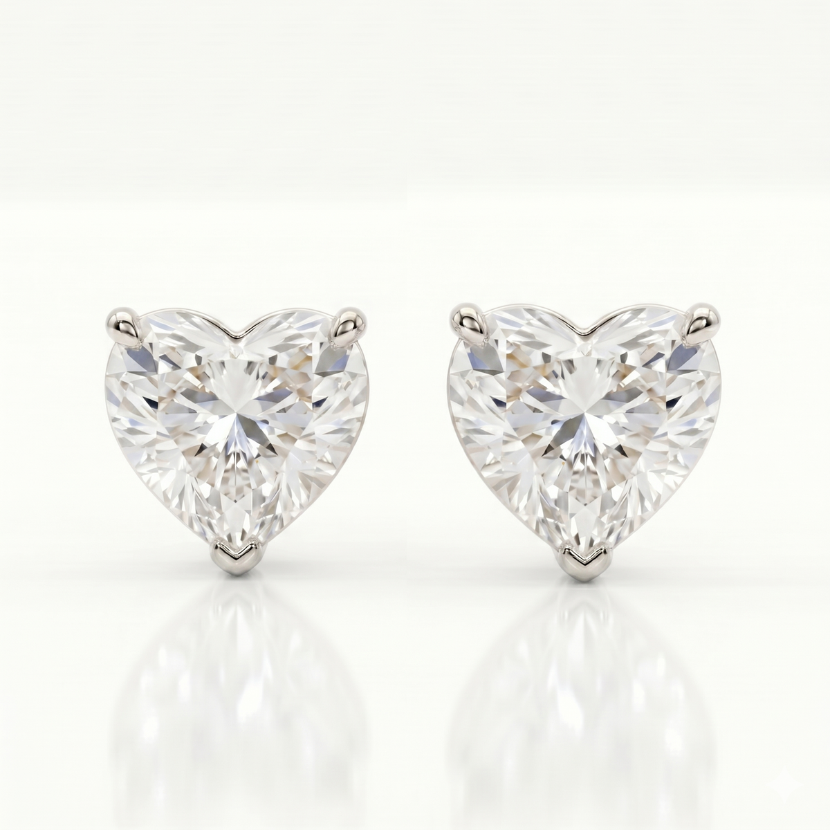 0.5ct each / White Gold / 9 kt