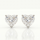 Heart Studs - Martini Setting