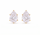Pear studs - Crown setting
