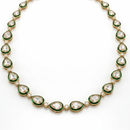 Meenakari Polki Teardrop Necklace