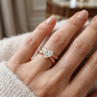 Criss-Cross Ring - Heart 1.5ct