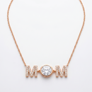 MOM Initial Necklace