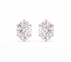 Oval studs - Crown setting