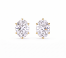 Oval studs - Crown setting