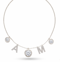 Diamond Initial Drop Necklace