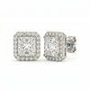 Princess Halo Studs - Basket Setting