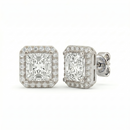 Princess Halo Studs - Basket Setting