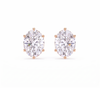 Oval studs - Crown setting