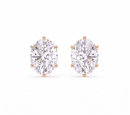 Oval studs - Crown setting