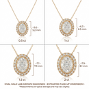 Halo Solitaire Pendant
