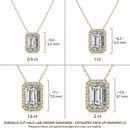 Halo Solitaire Pendant