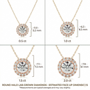 Halo Solitaire Pendant