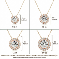 Halo Solitaire Pendant