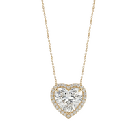 Halo Solitaire Pendant