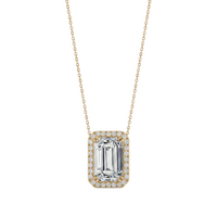 Halo Solitaire Pendant