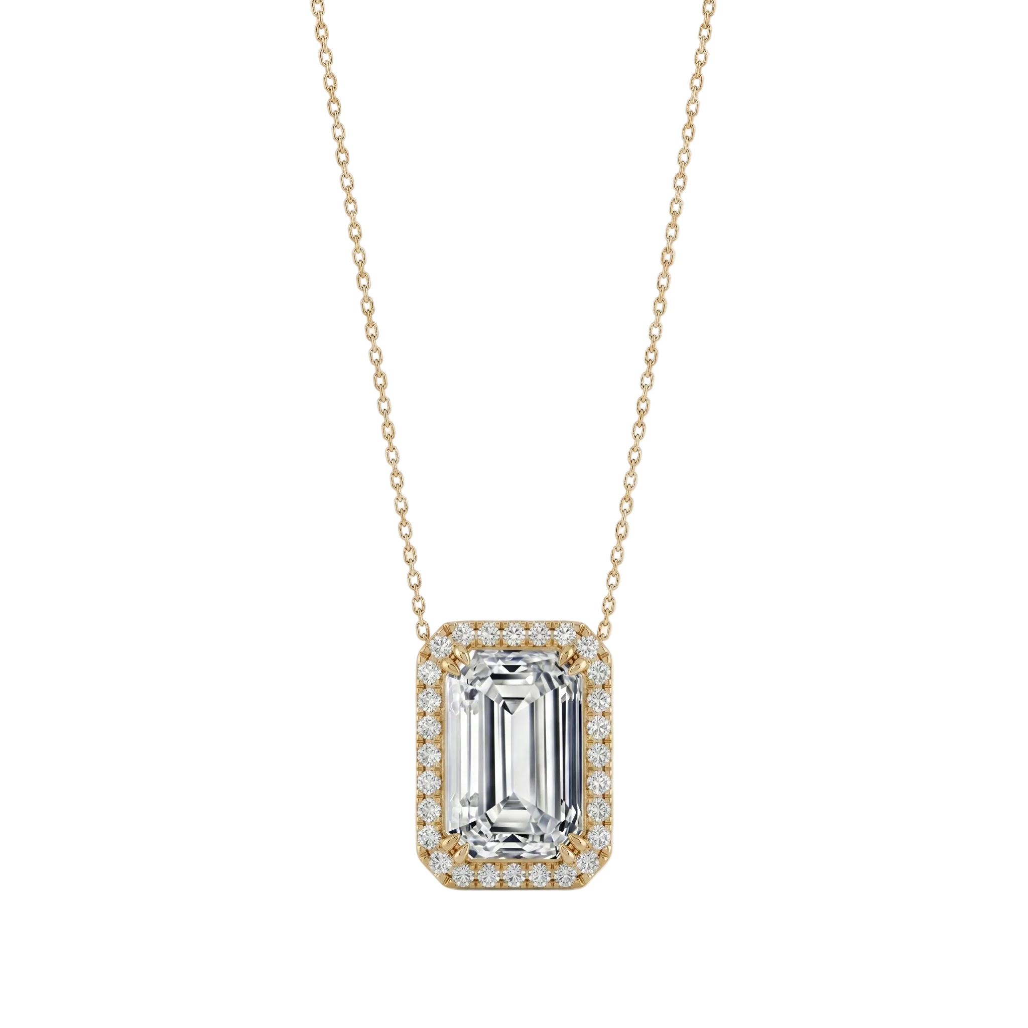 Halo Solitaire Pendant