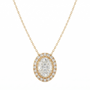 Halo Solitaire Pendant