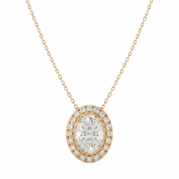 Halo Solitaire Pendant