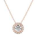 Halo Solitaire Pendant