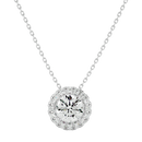 Halo Solitaire Pendant