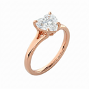 Split Band Ring - Heart 2ct