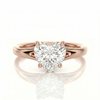 Split Band Ring  - Heart 0.5ct