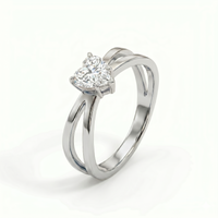 Criss-Cross Ring - Heart 2ct
