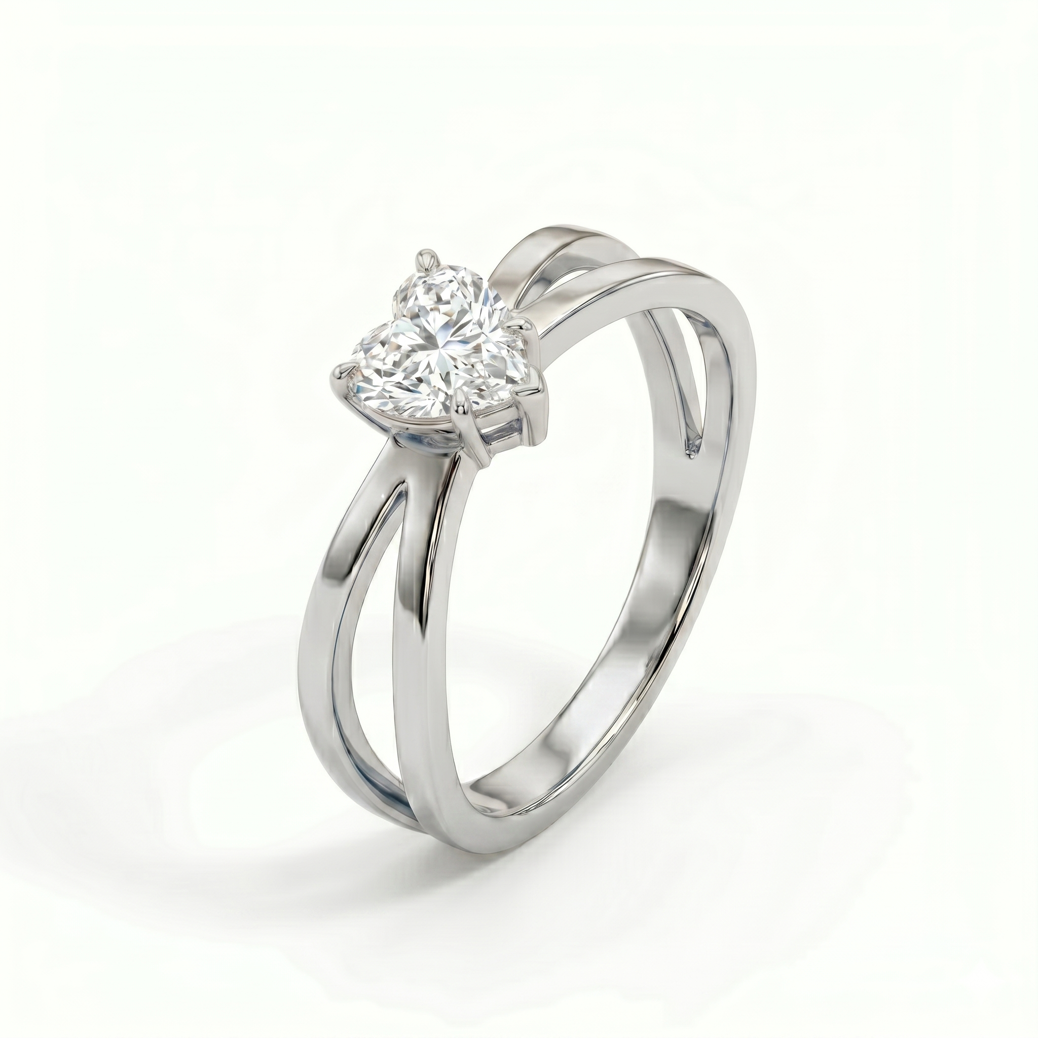 Criss-Cross Ring - Heart 2ct