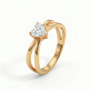 Criss-Cross Ring - Heart 2ct