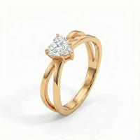 Criss-Cross Ring - Heart 2ct