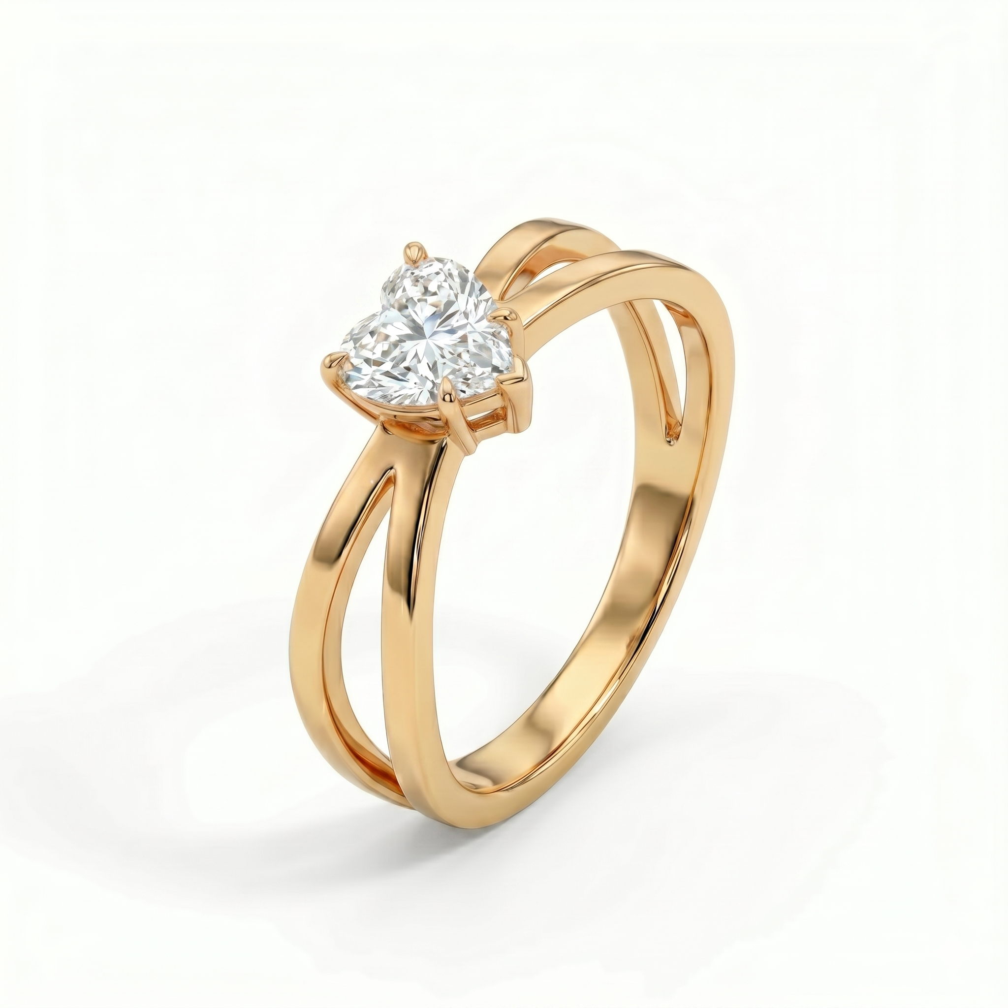 Criss-Cross Ring - Heart 2ct