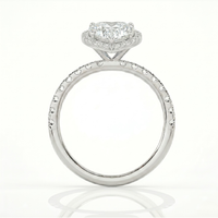 Heart Halo Ring - 1ct