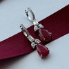 Crimson Whisper Earrings