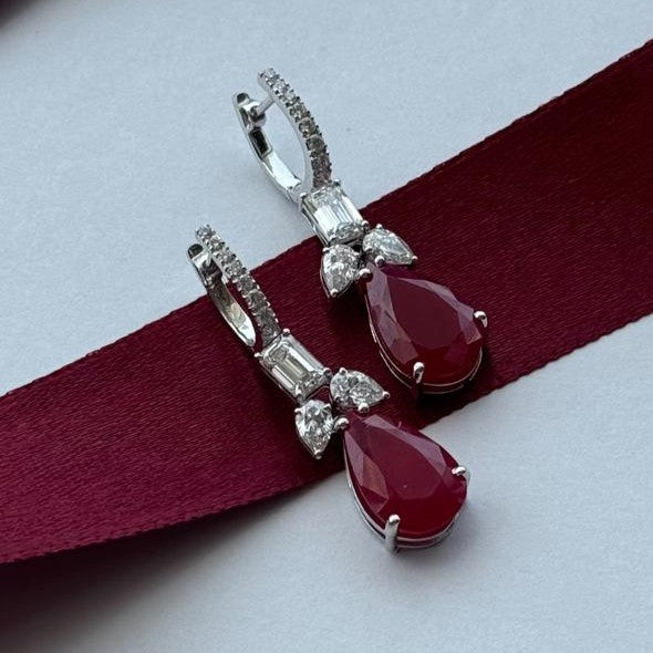 Crimson Whisper Earrings