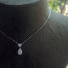 Heart & Pear Diamond Drop necklace