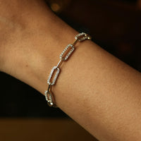 Diamond Chain Link Bracelet