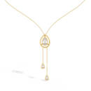 Raindrop Loop Necklace - 1.2 ct pear