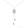 Raindrop Loop Necklace - 1.2 ct pear