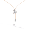 Raindrop Loop Necklace - 1.2 ct pear