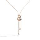 Raindrop Loop Necklace - 1.2 ct pear