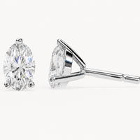 Oval Studs - Martini Setting